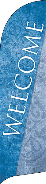Picture of Welcome Cross Flag Banner