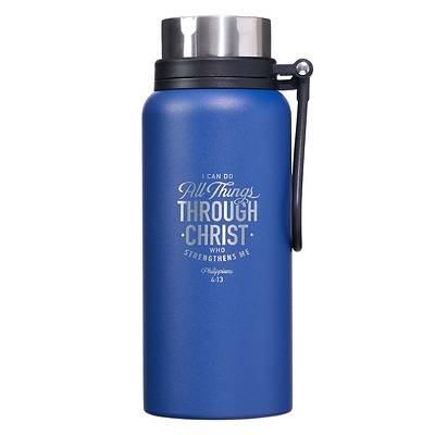 Stainless Steel Water Bottle All Things Through Christ Philippians 4