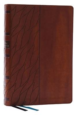 Nkjv, Encountering God Study Bible, Leathersoft, Brown, Red Letter, Thumb Indexed, Comfort Print