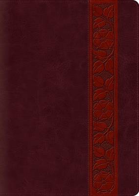 ESV Study Bible, Large Print (Trutone, Mahogany, Trellis Design, Indexed)