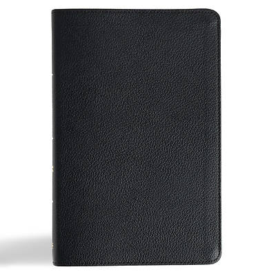CSB Thinline Bible, Anglicised Edition, Black Genuine Leather