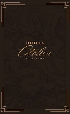 Biblia Católica Ilustrada, Piel Genuina, Marrón, Comfort Print