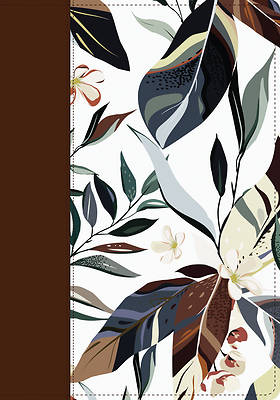 Picture of Santa Biblia Rvr60, Edición Zíper Con Referencias, Letra Grande, Café/Hojas (Sentipiel, Índice, Letra Roja)