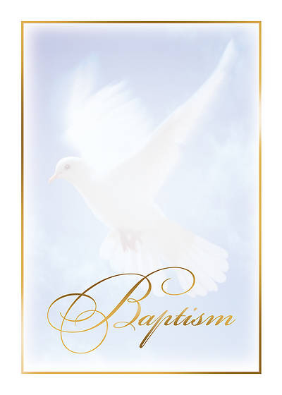 Picture of Baptism Certificate with Dove
