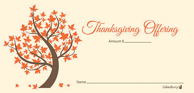 Thanksgiving Tree Offering Envelope (Pack of 100)