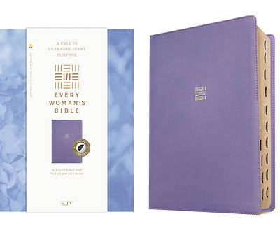 Picture of KJV Every Woman's Bible, Filament Enabled (Leatherlike, Periwinkle Purple, Indexed, Red Letter)