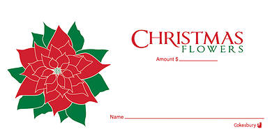 Christmas Flowers Envelope (Pack of 100)