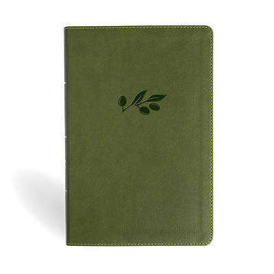 NASB Personal Size Giant Print Bible, Olive Leathertouch