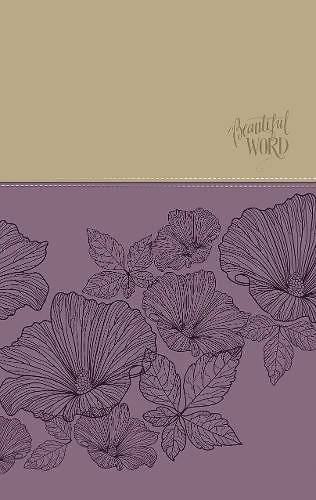 Picture of NIV, Beautiful Word Coloring Bible, Large Print, Imitation Leather, Purple/Tan