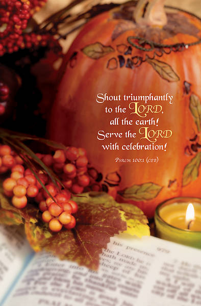 EXTRA Word Alive! Weekly Bulletin w/Message-Thanksgiving, Letter Size (Package of 25)