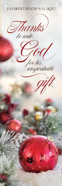 Picture of Thanks Be Unto God Gift Christmas Bookmark