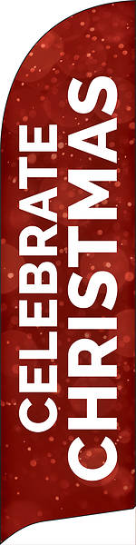 Picture of Celebrate Christmas Red Flag Banner