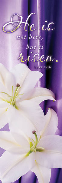 He is Not Here Easter 2' x 6' Banner