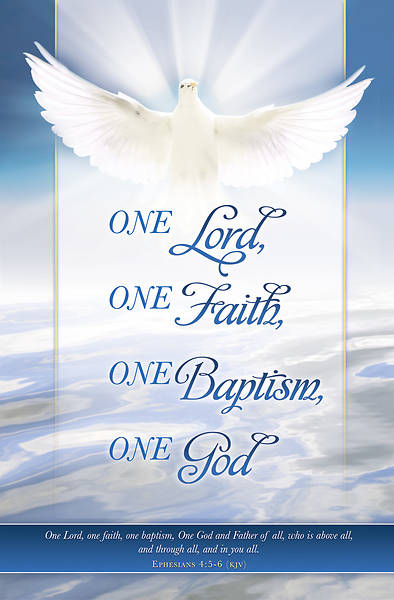 Picture of One Lord, One Faith Baptism Bulletin