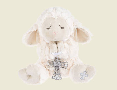 Plush - Serenity Lamb Holding Cross/Bless This Child