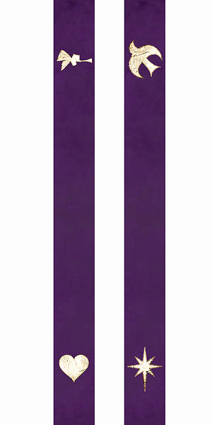 Picture of Chrismons Advent Bible Bookmark - Purple