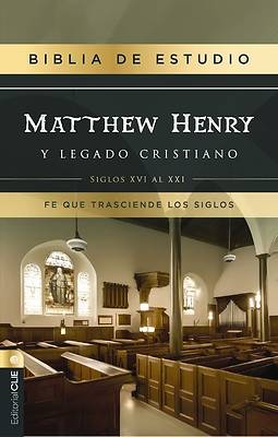 Rvr, Biblia de Estudio Matthew Henry Y Legado Cristiano, Tapa Dura, Interior a DOS Colores, Comfort Print
