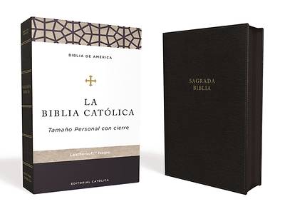 Biblia Católica En Piel, Negra, Tamaño Personal Con Cierre / Catholic Bible (Spanish Language), Personal Size, Café, Leathersoft, with Zipper