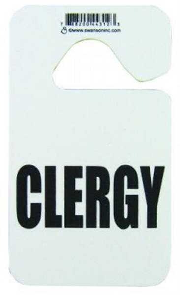 Clergy Auto Rearview Hanger - Pack of 3