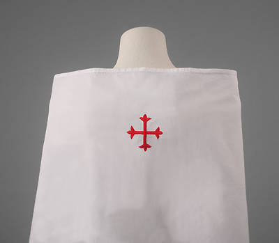 100% Cotton Amice with Red Cross