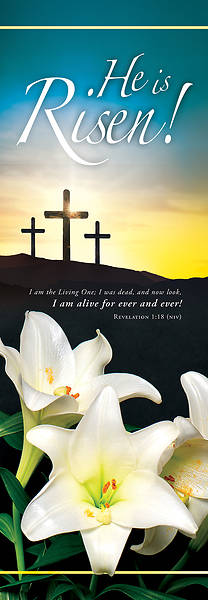 Easter He Is Risen! 2' x 6' Banner Vinyl