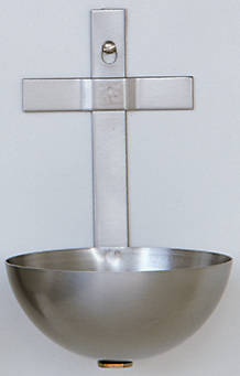 Picture of Koleys K14 5" Stainless Steel Holy Water Font