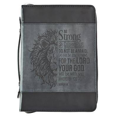 Picture of Be Strong Bible Cover Large Lux-Leather Joshua 1:9