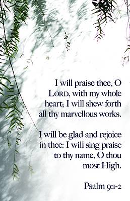 Picture of I Will Praise Thee Worship Bulletin PKG 100