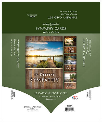 Hope in the Lord Sympathy Cards - Box of 12