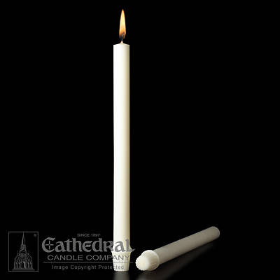Picture of Cathedral 51% Beeswax Altar Candles - 7/8" x 16"