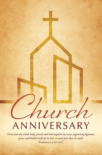 Picture of Church Anniversary Grows Bulletin
