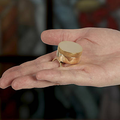 Sudbury Polished Brass Single Oil Stock with Ring