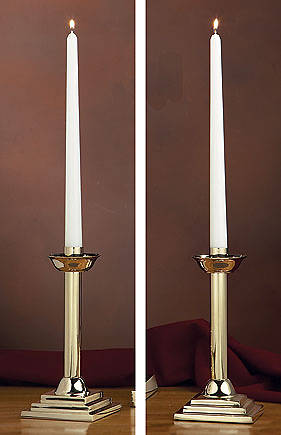 Sudbury KC485 Solid Brass Candlesticks