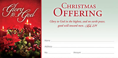 Glory God Highest Christmas Offering Envelope