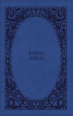 Picture of Biblia Reina-Valera 1960, Tierra Santa, Ultrafina Letra Grande, Leathersoft, Azul, Con Cierre