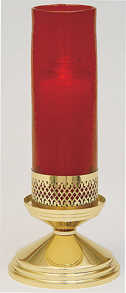 Picture of Koleys K498 Crackled Glass Sanctuary Lamp