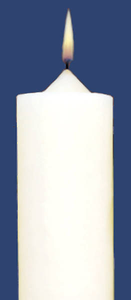 51% Beeswax Altar Candles Emkay 17 x 1 1/2 Pack of 4 Plain End