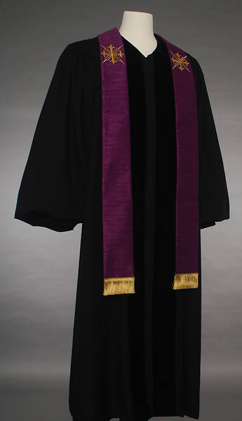 Picture of MDS Purple Greek Cross Stole