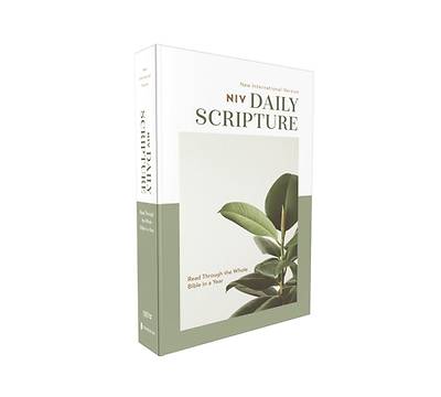 Niv, Daily Scripture, Paperback, White/Sage, Comfort Print