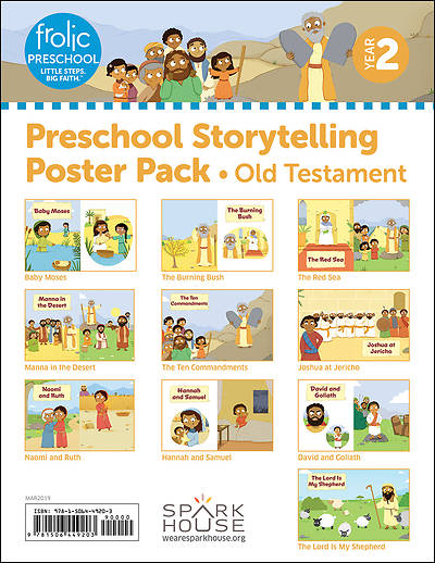 Frolic Preschool  Old Testament  Year 2  Ages 3-5  Storytelling Posters