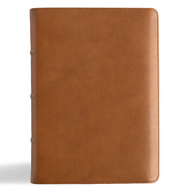 CSB He Reads Truth Bible, Holman Handcrafted Collection, Saddle Brown Premium Calfskin