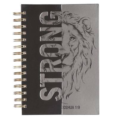 Large Wire Journal Be Strong Joshua 1