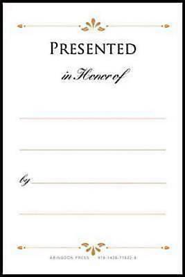 Presented in Honor of Bookplates (Pkg of 48)