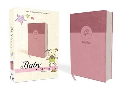 NIV Baby Gift Bible, Holy Bible, Leathersoft, Pink, Red Letter Edition, Comfort Print