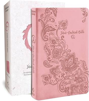 Jesus Centered Bible New Living Translation Pink Leatherette