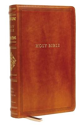 Kjv, Sovereign Collection Bible, Personal Size, Leathersoft, Brown, Red Letter Edition, Comfort Print