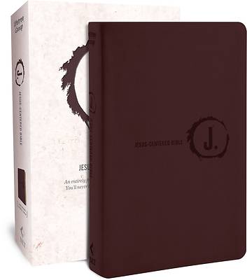 Jesus Centered Bible New Living Translation Brown Leatherette