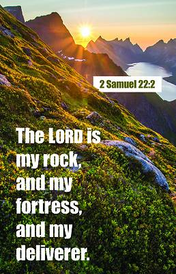 Picture of The Lord is My Rock Worship Bulletin PKG 100