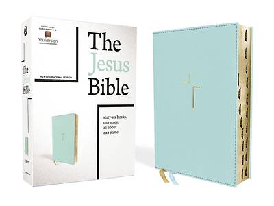 The Jesus Bible, NIV Edition, Leathersoft, Blue, Indexed, Comfort Print