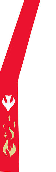 Picture of Flame and Dove Deacon Stole